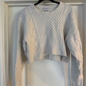 Sunday Best Cream Cable Knit Sweater